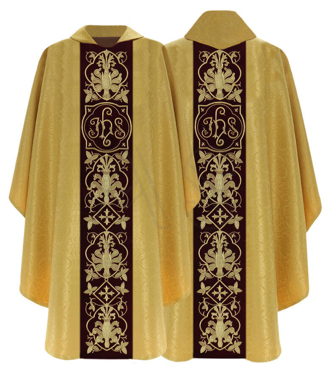 Casulla gótica "IHS" 871-A25