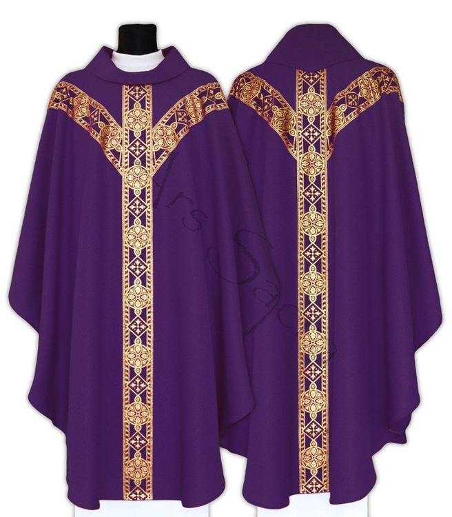 Chasuble semi-gothique Y201-Rg