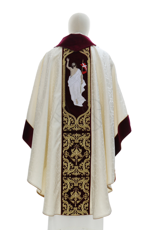 Chasuble gothique "Jésus est ressuscité" 889-A25