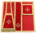 Ornat "Św. Filipa Neri" "Serce Jezusa, Maryi, Józefa" F822-A25