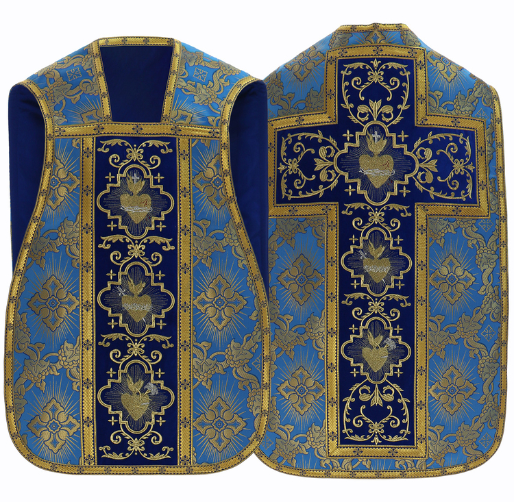Römische Kasel "Herz von Jesus, Maria, Josef" R822-AN9