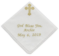 Baptism, Communion Handkerchief SZC-1