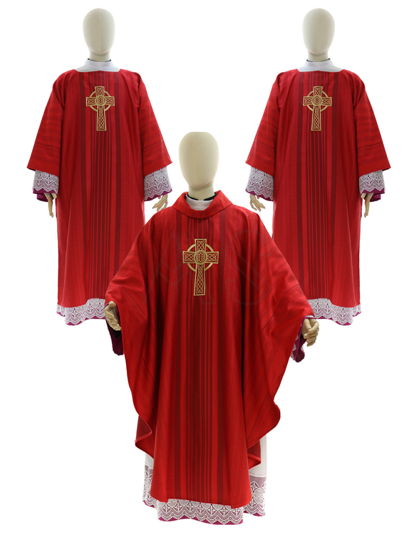 Gothic chasuble, dalmatic "Celtic cross" SET-886-31