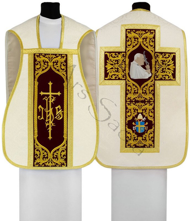 Römische Kasel "Papst Johannes Paul II" R567-AKC25
