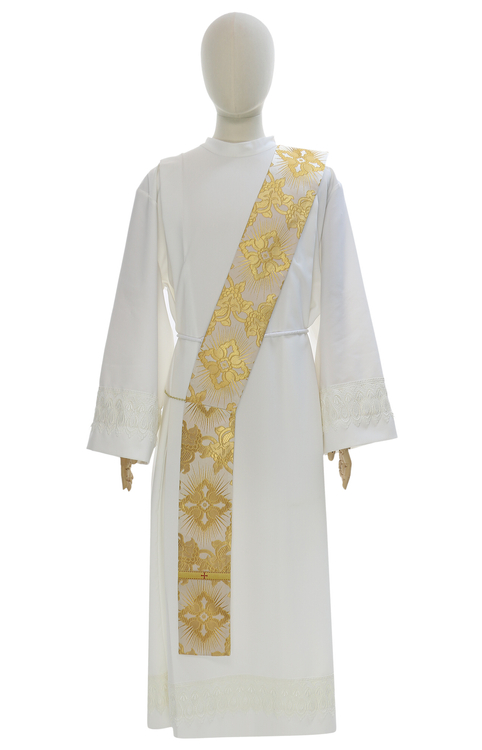 Dalmatique romaine "Coeur de Jésus, Marie, Joseph" DR822-AKC9