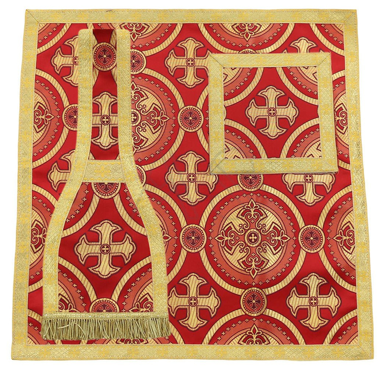 Ornat rzymski "Serce Jezusa, Maryi, Józefa" R822-AC8