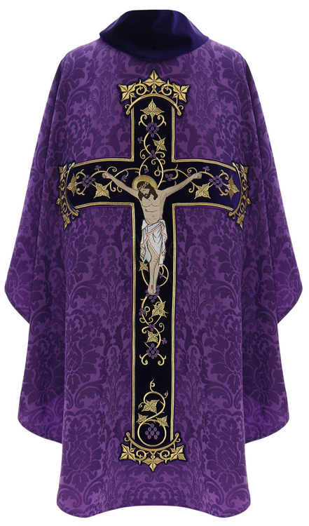 Gotische Kasel "Kreuzigung Jesu"