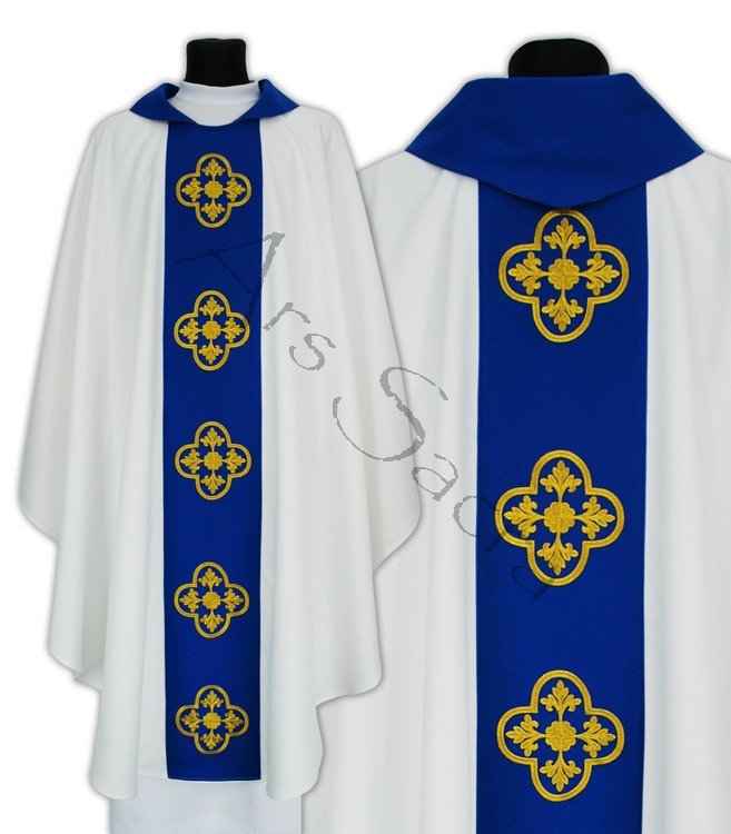 Chasuble gothique mariale 639-BN
