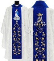 Chasuble gothique "Notre-Dame de l'Assomption" 411-ASN14g