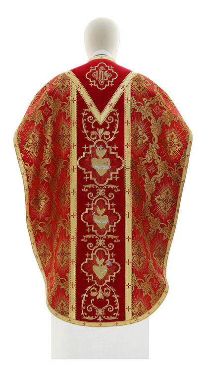 Chasuble "St. Philip Neri" "Heart of Jesus, Mary, Joseph" F822-AC9