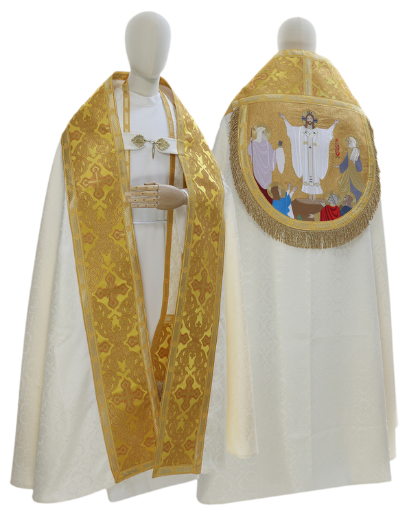 Capa pluvial romana "Transfiguración de Jesús" KT064-CG25h4